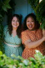 Load image into Gallery viewer, The 'Bad b*tch o'clock' dress - Retro orange midi daisy dress - Made to measure!