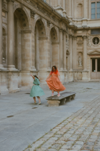 Load image into Gallery viewer, The 'Bad b*tch o'clock' dress - Retro orange midi daisy dress - Made to measure!