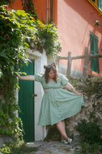 Load image into Gallery viewer, The 'Just keep driving' Two Piece - Blue/Green retro 70s Two Piece - Made to Measure!